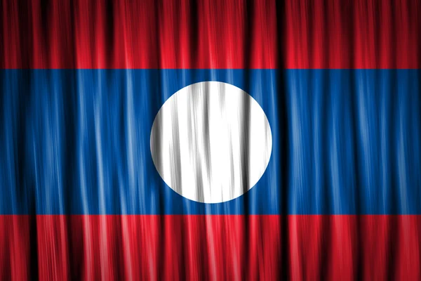 Laos Flagge — Stockfoto