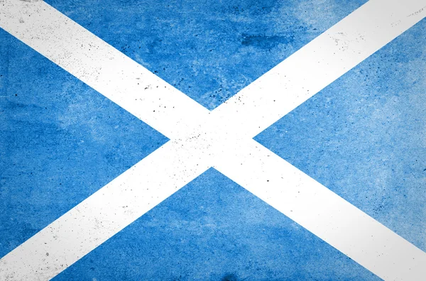 Grunge konsistens Skottland flagga — Stockfoto
