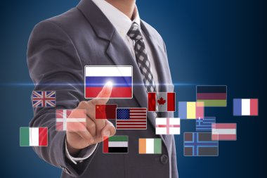 Rusya bayrağı seçme işadamı
