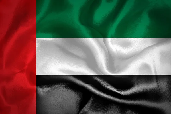 Emiratos Árabes Unidos ondeando bandera — Foto de Stock