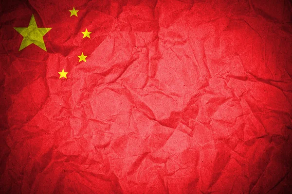 China-Flagge — Stockfoto