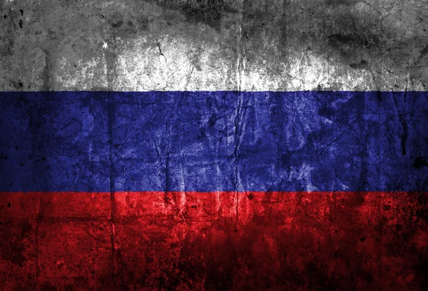 Grunge ของรัสเซียธง — ภาพถ่ายสต็อก