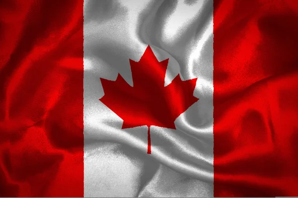 Kanada macha flagą — Zdjęcie stockowe