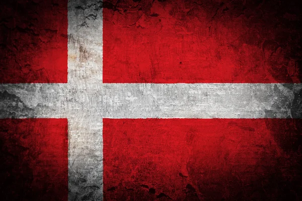 Grunge flag of European country Denmark — Stock Photo, Image