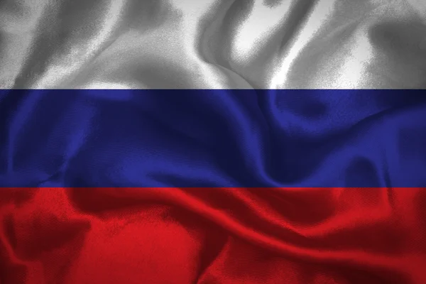 Rusia ondeando bandera — Foto de Stock