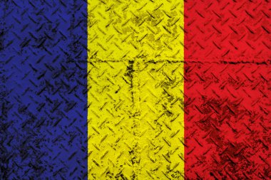 Çad bayrağı çelik duvar