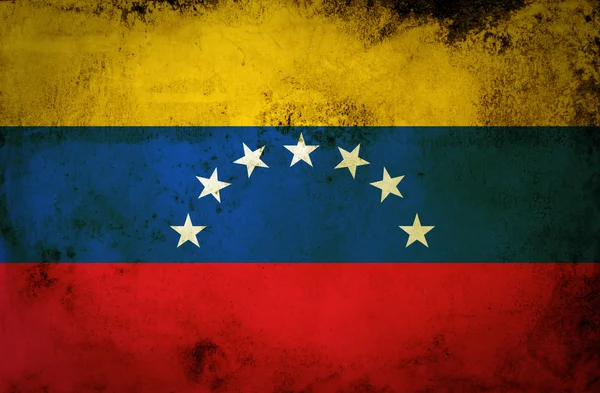 Venezuela flag on vintage paper — Stock Photo, Image