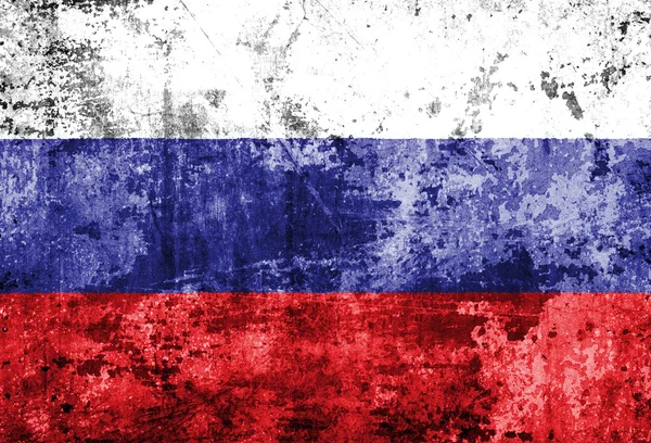 Grunge ของรัสเซียธง — ภาพถ่ายสต็อก