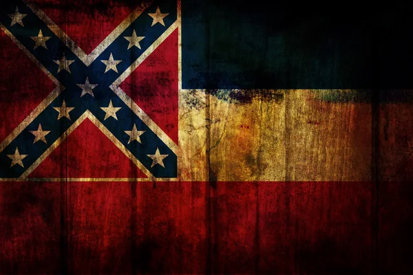 Mississippi state flagga — Stockfoto