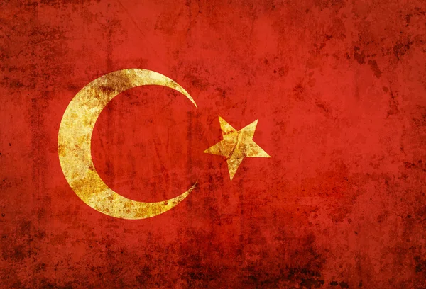 Grunge Turkey Flag — Stock Photo, Image