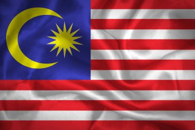 Malaysia waving flag clipart