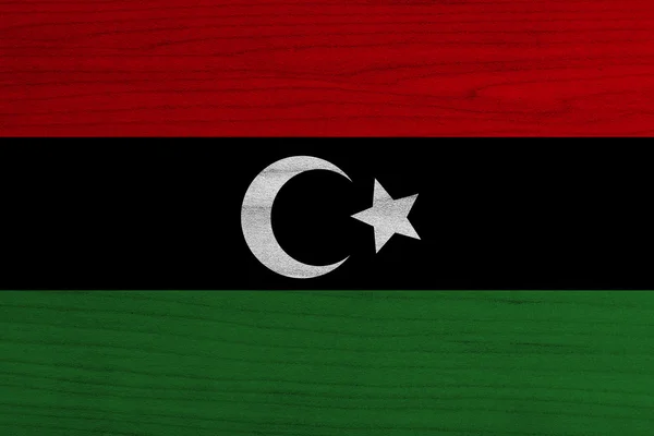Libysche Flagge — Stockfoto