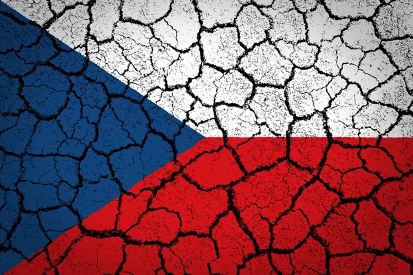 Czech Republic flag — Stock Photo, Image