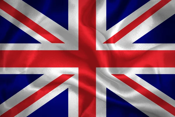 United Kingdom waving flag — Stock Photo, Image