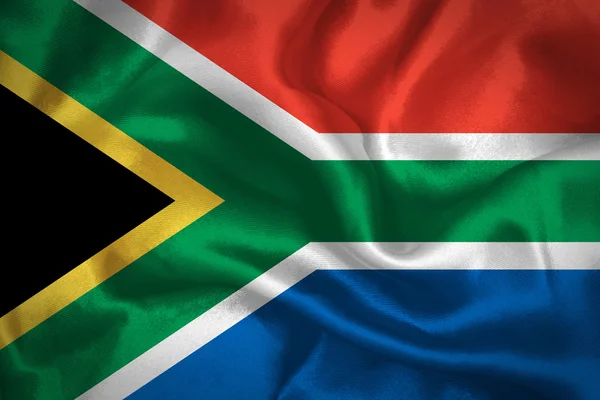 África do Sul acenando bandeira — Fotografia de Stock