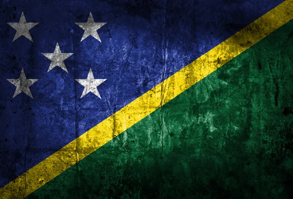 グランジ ソロモン諸島の旗 — ストック写真
