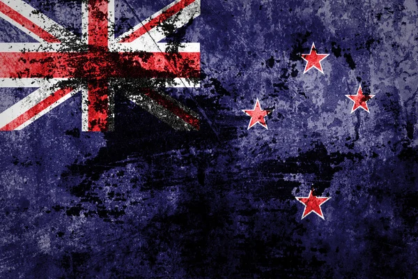 Grunge Bandeira da Nova Zelândia — Fotografia de Stock