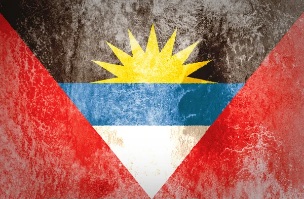 Bendera Grunge Antigua dan Barbuda — Stok Foto