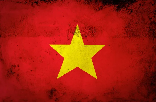 베트남 국기의 그런 지 — 스톡 사진
