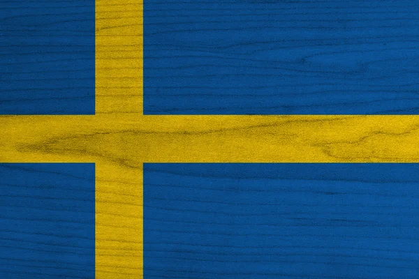 Schwedische Flagge — Stockfoto