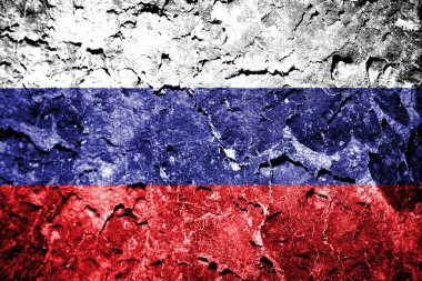 Beton duvar Rusya bayrağı