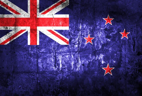 Grunge Bandeira da Nova Zelândia — Fotografia de Stock