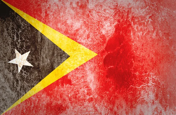 Timor Oriental Bandera — Foto de Stock