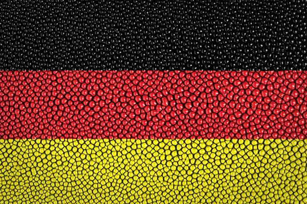 German banner on on stingray skin texture — Stock Photo, Image