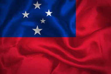 Samoa dalgalanan bayrak