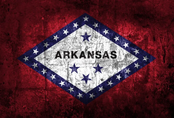 Bandera Grunge de Arkansas — Foto de Stock