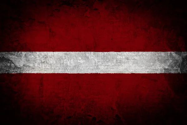 Grunge Lettland Flagge — Stockfoto