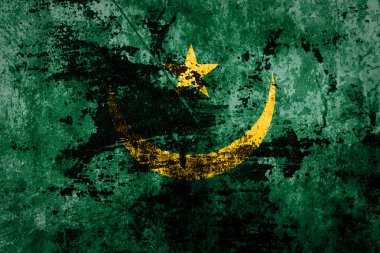 Grunge Moritanya bayrağı