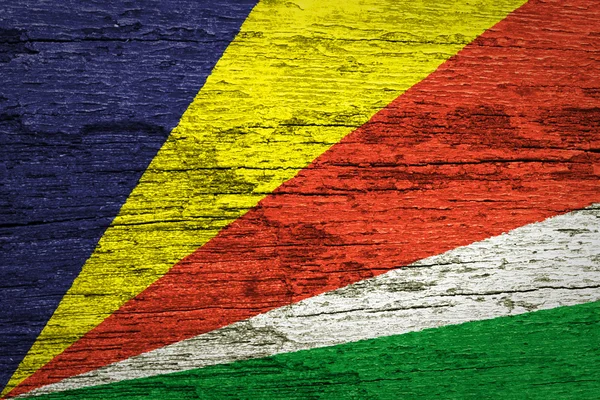 Seychellen-Flagge — Stockfoto