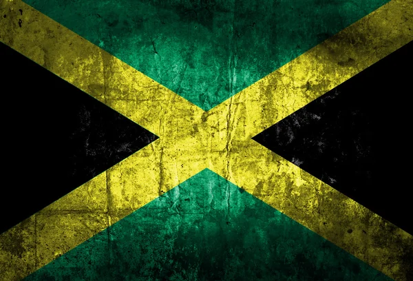 Grunge du drapeau jamaïcain — Photo