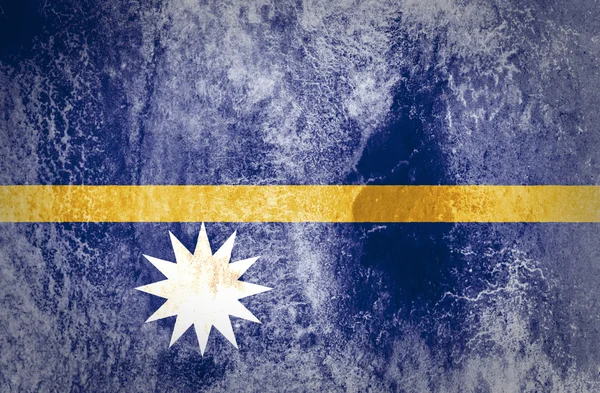 Nauruische Flagge — Stockfoto