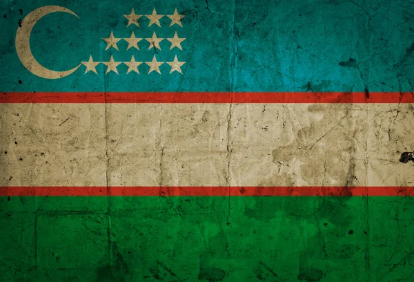 Uzbekistanin lippu — kuvapankkivalokuva