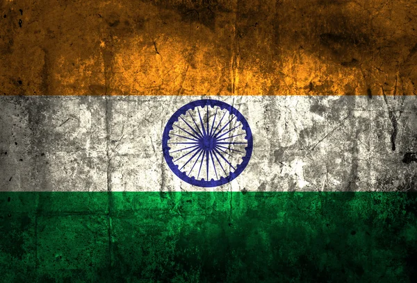 Grunge india vlag — Stockfoto