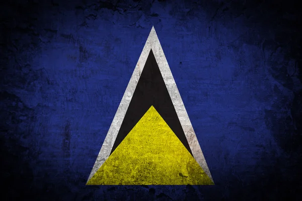 Grunge of Saint Lucia flag — Stock Photo, Image