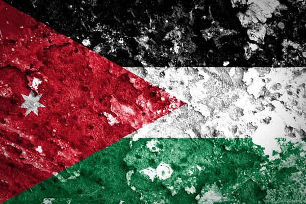 Bandiera giordana — Foto Stock