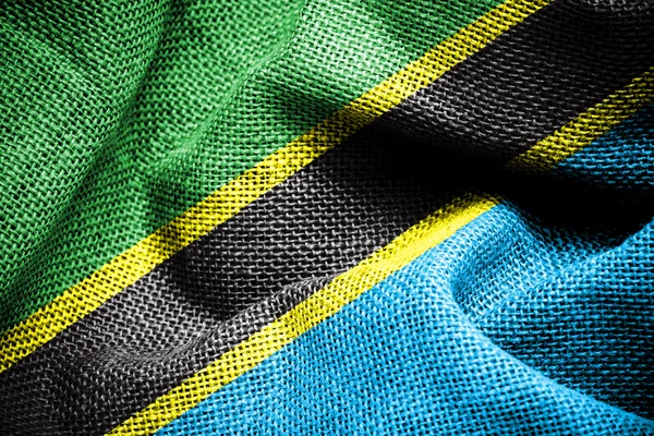 Tansania-Flagge — Stockfoto