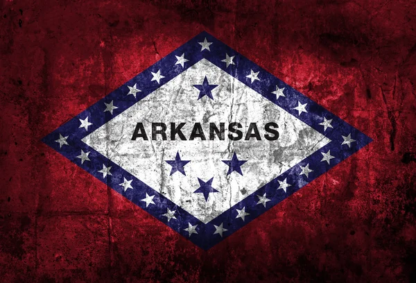 Bandiera Grunge dell'Arkansas — Foto Stock