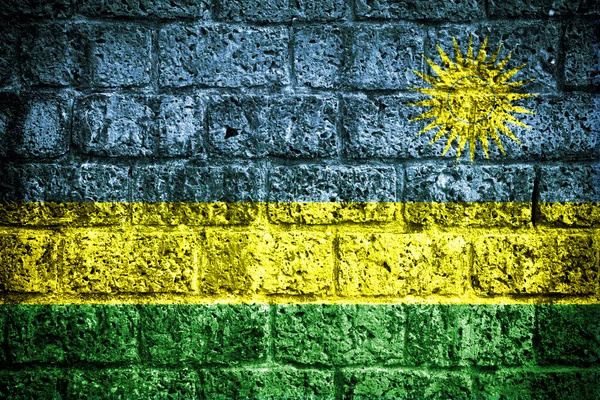 Rwanda flagga — Stockfoto