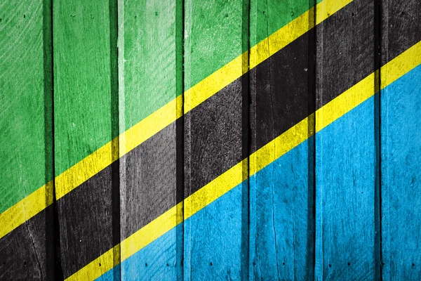 Tanzania flagga — Stockfoto