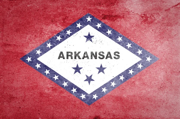 Grunge flag of Arkansas — Stock Photo, Image