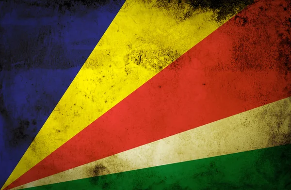 Grunge Seychelles Bandera —  Fotos de Stock