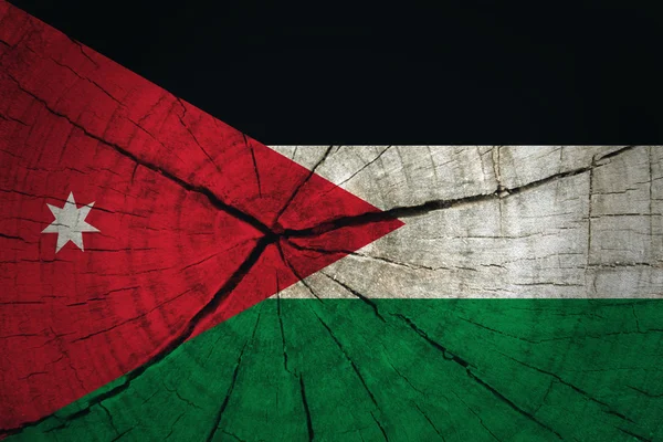 जॉर्डन ध्वज — स्टॉक फोटो, इमेज
