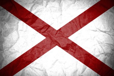 Grunge Alabama bayrağı