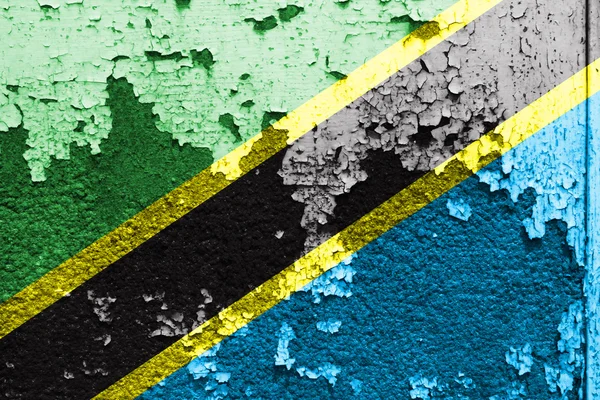 Tanzania flagga — Stockfoto