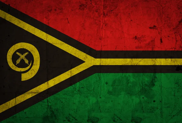 Grunge der Vanuatu-Flagge — Stockfoto