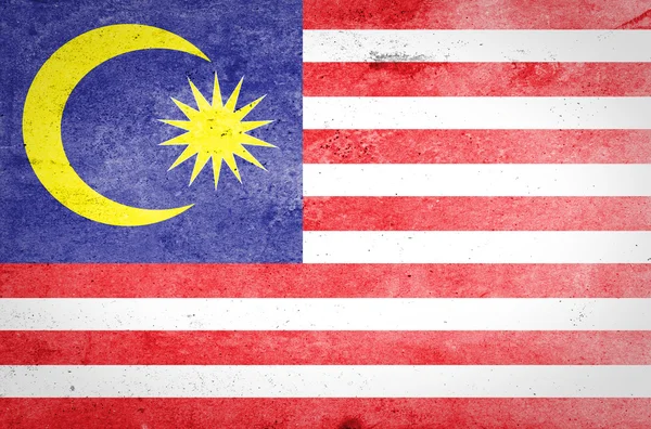 Гранж флага Малайзии — стоковое фото